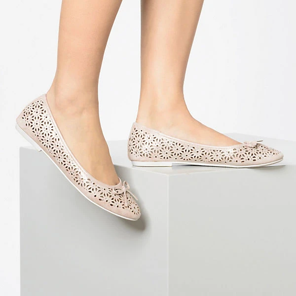 Klassische Ballerinas - Rosegold 4 Klassische Ballerinas - Rosegold – Bild 2