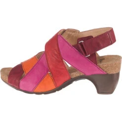 Think! Traudi Klassische Sandaletten - Rot-kombi -Weiche Schuhe 10231229 03