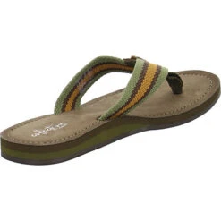 Clarks Zehentrenner LACONO POST Zehentrenner - Grün -Weiche Schuhe 11541821 03