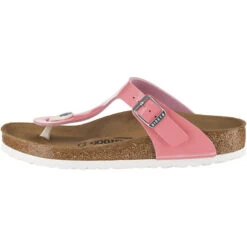 Birkenstock Gizeh Bf Lack Strawberry Ice Synthetik Zehentrenner - Rosa -Weiche Schuhe 12212871 03