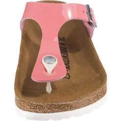 Birkenstock Gizeh Bf Lack Strawberry Ice Synthetik Zehentrenner - Rosa -Weiche Schuhe 12212871 04