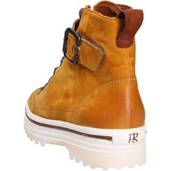 Paul Green Damen Sportiver Schnürschuh/Sneaker Sneakers Low - Gelb -Weiche Schuhe 12266095 03