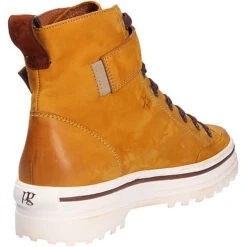 Paul Green Damen Sportiver Schnürschuh/Sneaker Sneakers Low - Gelb -Weiche Schuhe 12266095 04