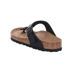 Birkenstock Gizeh Birko-flor Zehentrenner - Schwarz -Weiche Schuhe 12698921 03