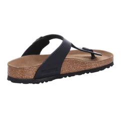 Birkenstock Gizeh Birko-flor Zehentrenner - Schwarz -Weiche Schuhe 12698921 05