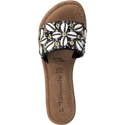 Tamaris Pantoletten - Schwarz-kombi -Weiche Schuhe 13276955 05