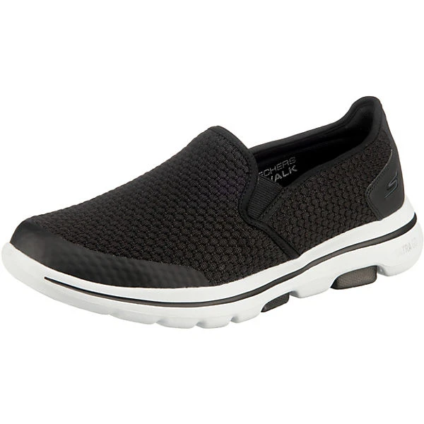 Skechers GO WALK 5 APPRIZE Sportliche Slipper - Schwarz 3 Skechers GO WALK 5 APPRIZE Sportliche Slipper - Schwarz