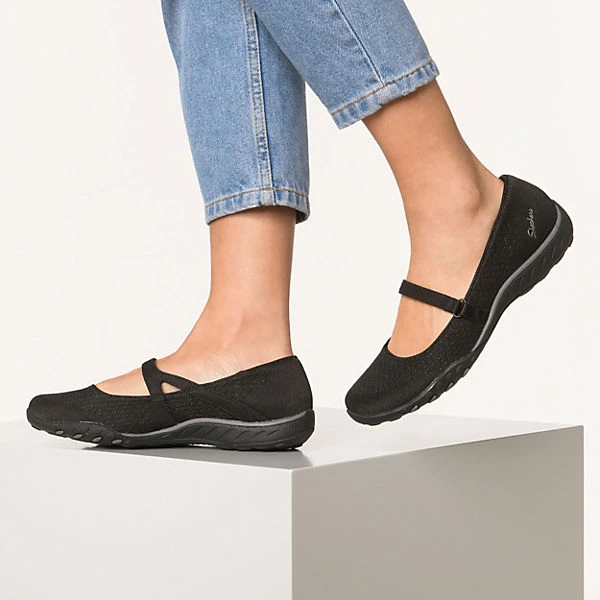 Skechers Riemchenballerinas - Schwarz 4 Skechers Riemchenballerinas - Schwarz – Bild 2