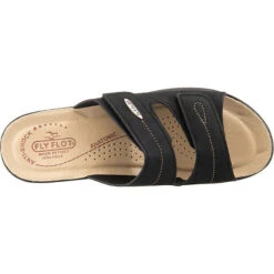 Fly Flot Pantoletten - Schwarz -Weiche Schuhe 13344454 06