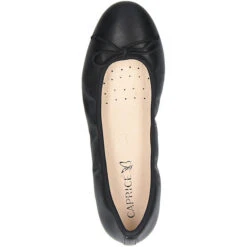 Caprice Faltbare Ballerinas - Schwarz -Weiche Schuhe 13356551 06