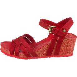 Panama Jack Vera Basics Keilsandaletten - Rot -Weiche Schuhe 14017802 03