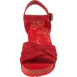 Panama Jack Vera Basics Keilsandaletten - Rot -Weiche Schuhe 14017802 04