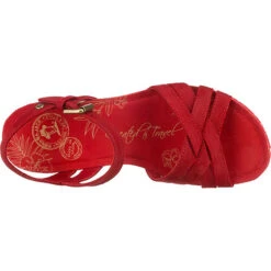 Panama Jack Vera Basics Keilsandaletten - Rot -Weiche Schuhe 14017802 06