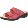 Finn Comfort Damen Comfort Pantolette Komfort-Pantoletten - Rot -Weiche Schuhe 14107257 01