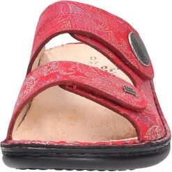 Finn Comfort Damen Comfort Pantolette Komfort-Pantoletten - Rot -Weiche Schuhe 14107257 06