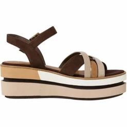 Tamaris Sandale Keilsandaletten - Braun -Weiche Schuhe 14418414 03