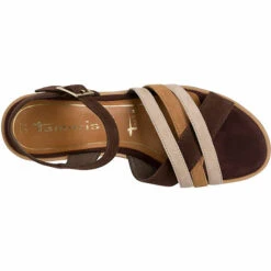 Tamaris Sandale Keilsandaletten - Braun -Weiche Schuhe 14418414 04