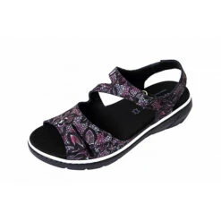 Sandal 15020-22 Wechselfußbett Klassische Sandaletten - Schwarz Modell 3