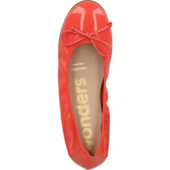 Wonders Ballerinas Faltbare Ballerinas - Rot -Weiche Schuhe 15136015 06