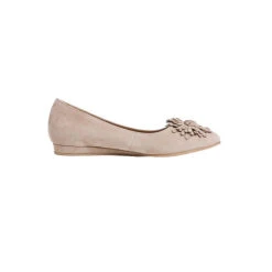 Tamaris 1-22119-24 341 Damen Taupe Beige Leder Ballerina Mit TOUCH-IT Sohle Klassische Ballerinas - Beige -Weiche Schuhe 15625849 05