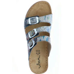 Damen Pantoletten Slipper Blumenmuster Blau/mehrfarbig - Blau 15 Damen Pantoletten Slipper Blumenmuster Blau/mehrfarbig - Blau -Weiche Schuhe 15656688 07