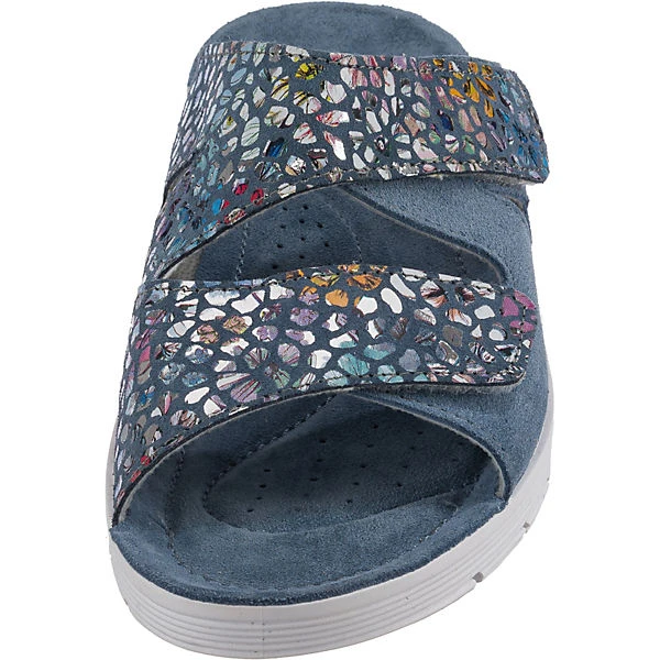 Rohde Roma Komfort-Pantoletten - Blau 6 Rohde Roma Komfort-Pantoletten - Blau – Bild 4