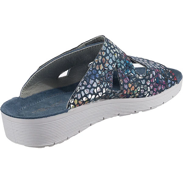 Rohde Roma Komfort-Pantoletten - Blau 7 Rohde Roma Komfort-Pantoletten - Blau – Bild 5