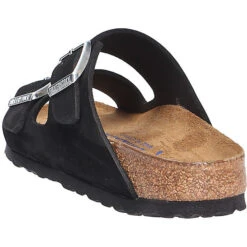 Birkenstock Damen Tieffußbett Pantolette Birkenstock Tieffußbett Pantolette Birkenstock Tieffußbett Pantolette Komfort-Pantoletten - Schwarz -Weiche Schuhe 17449028 03