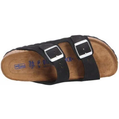 Birkenstock Damen Tieffußbett Pantolette Birkenstock Tieffußbett Pantolette Birkenstock Tieffußbett Pantolette Komfort-Pantoletten - Schwarz -Weiche Schuhe 17449028 08