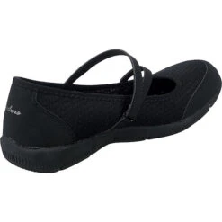 Skechers Be-lux Airy Winds Riemchenballerinas - Schwarz -Weiche Schuhe 17916427 05