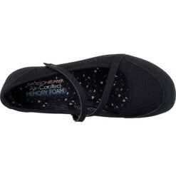 Skechers Be-lux Airy Winds Riemchenballerinas - Schwarz -Weiche Schuhe 17916427 06