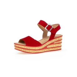 Gabor Keilsandaletten Rauleder Rot Keilsandaletten - Rot