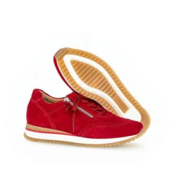 Gabor Comfort Sneaker Low Rauleder Rot Sneakers Low - Rot -Weiche Schuhe 18931739 05