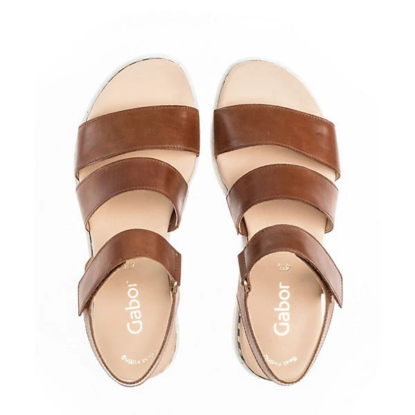 Gabor Plateau Sandalen Glattleder Braun Plateau-Sandaletten - Braun 4 Gabor Plateau Sandalen Glattleder Braun Plateau-Sandaletten - Braun – Bild 2