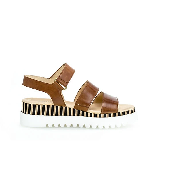 Gabor Plateau Sandalen Glattleder Braun Plateau-Sandaletten - Braun 5 Gabor Plateau Sandalen Glattleder Braun Plateau-Sandaletten - Braun – Bild 3