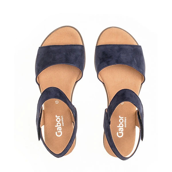 Gabor Comfort Keilsandaletten Rauleder Blau Keilsandaletten - Blau 4 Gabor Comfort Keilsandaletten Rauleder Blau Keilsandaletten - Blau – Bild 2