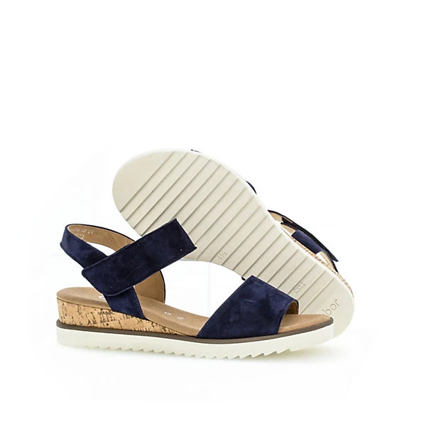 Gabor Comfort Keilsandaletten Rauleder Blau Keilsandaletten - Blau 7 Gabor Comfort Keilsandaletten Rauleder Blau Keilsandaletten - Blau – Bild 5