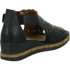 Remonte Sandalen Klassische Sandalen - Schwarz -Weiche Schuhe 19117039 03