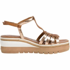 Tamaris Sandalette Keilsandaletten - Braun -Weiche Schuhe 19244839 03