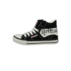 British Knights Damen High Sneaker Roco B47-3703-02 Schwarz Black/Zebra Textil Sneakers Low - Schwarz -Weiche Schuhe 19429217 03