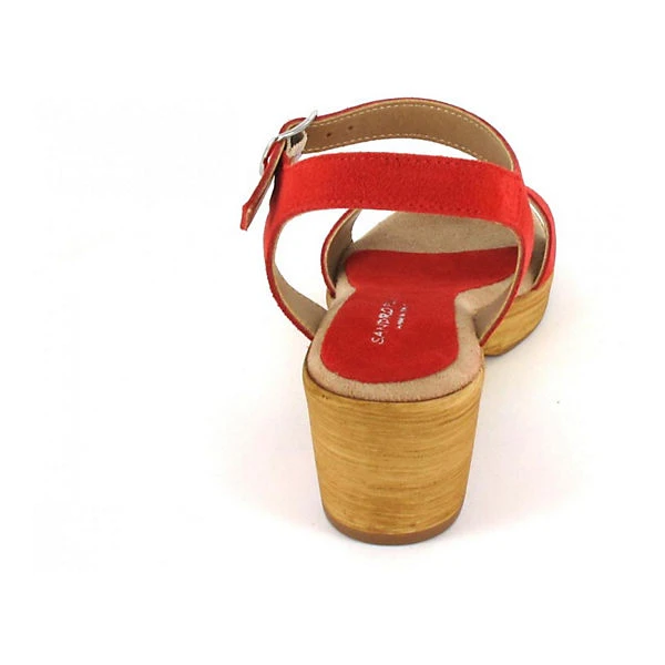 Sandale Crosta Scamosciata Rossa Klassische Sandaletten - Rot 4 Sandale Crosta Scamosciata Rossa Klassische Sandaletten - Rot – Bild 2