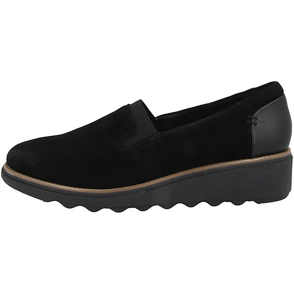 Clarks Sharon Dolly Slipper Damen Klassische Slipper - Schwarz 3 Clarks Sharon Dolly Slipper Damen Klassische Slipper - Schwarz