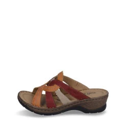 Josef Seibel Catalonia 01 | Clog Für Damen | Gelb Catalonia 01, Orange-multi Clogs - Orange-kombi -Weiche Schuhe 21783015 07