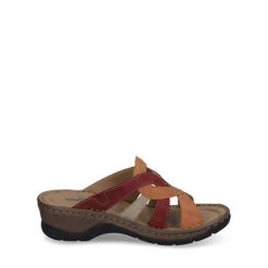 Josef Seibel Catalonia 01 | Clog Für Damen | Gelb Catalonia 01, Orange-multi Clogs - Orange-kombi -Weiche Schuhe 21783015 09