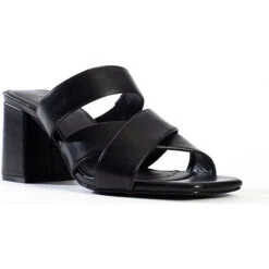 Peeptoe-Heels CONNIE SCHWARZ Schaftsandaletten -Weiche Schuhe 22053665 03