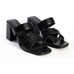 Peeptoe-Heels CONNIE SCHWARZ Schaftsandaletten -Weiche Schuhe 22053665 08