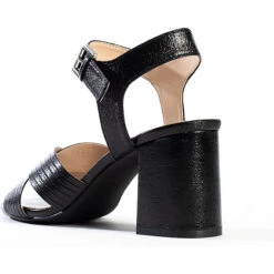 Sandalen Mit Eckigem Absatz CORDELIA Schaftsandaletten - Schwarz -Weiche Schuhe 22054578 05