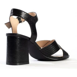 Sandalen Mit Eckigem Absatz CORDELIA Schaftsandaletten - Schwarz -Weiche Schuhe 22054578 06