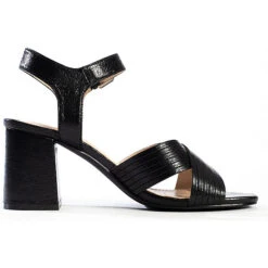 Sandalen Mit Eckigem Absatz CORDELIA Schaftsandaletten - Schwarz -Weiche Schuhe 22054578 07