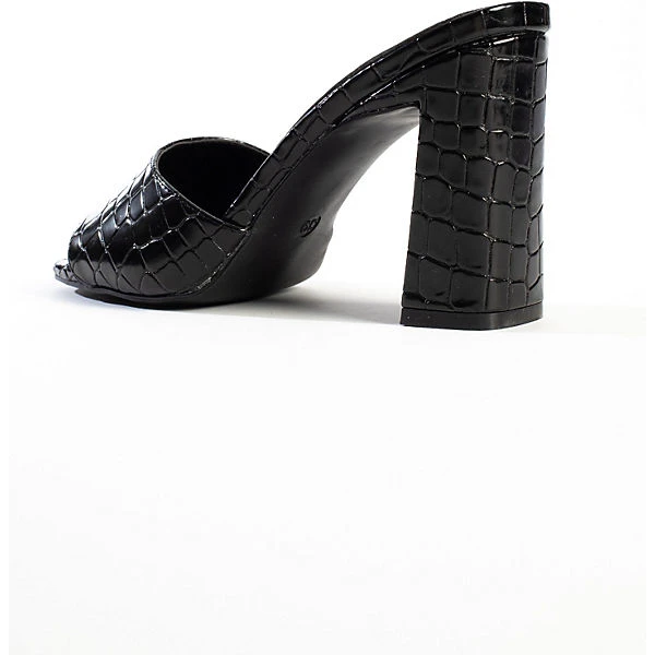 Peeptoe-Heels CHERYL SCHWARZ Schaftsandaletten - Schwarz 6 Peeptoe-Heels CHERYL SCHWARZ Schaftsandaletten - Schwarz – Bild 4